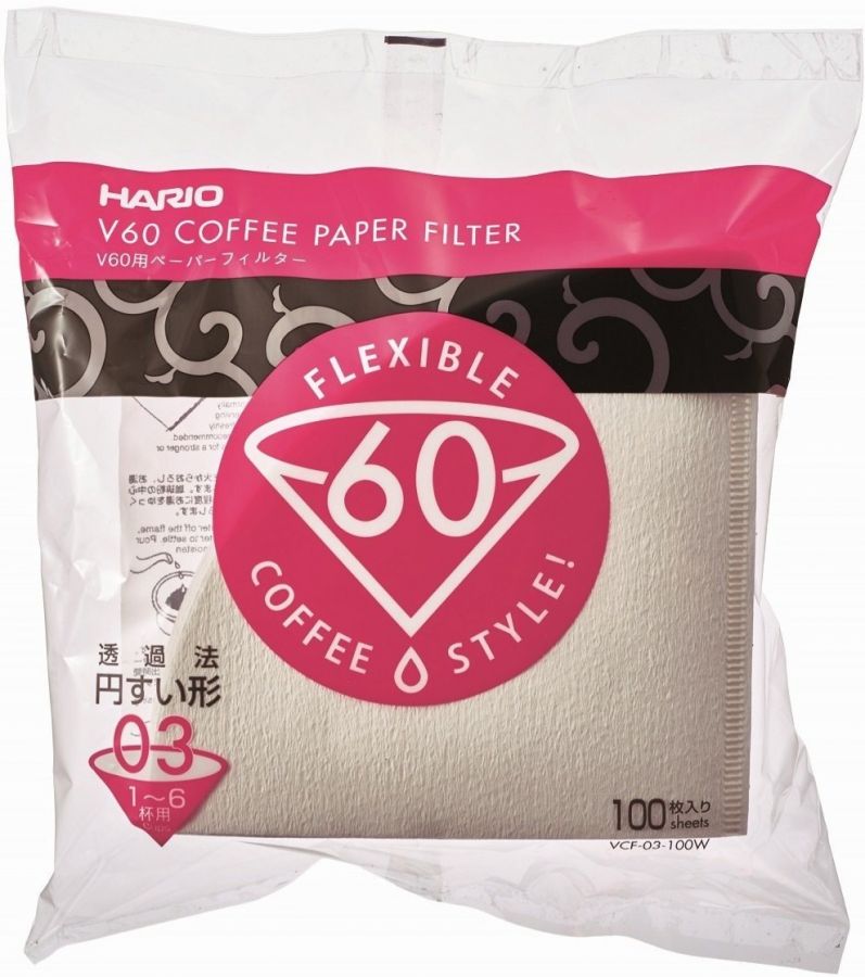 Hario V60 Paper Filters - Size 3 (100 filters pack)